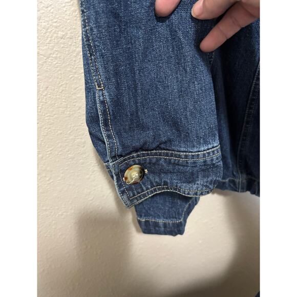 VINTAGE Women’s St Johns Bay Denim Jean Barn Chore Jacket Coat, size 16W XL - Picture 4 of 5